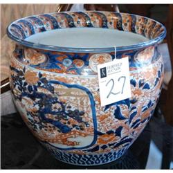 CHINESE IMARI JARDINAIRE 14" diameter 