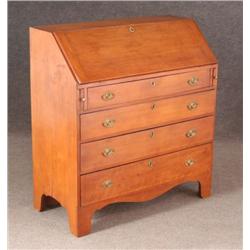 CHERRY SLANT FRONT DESK New England, 39" wide ear