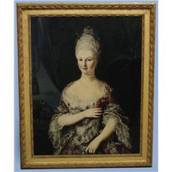 ATTRIBUTED TO JEAN BAPTISTE VAN LOO, 40"x31" oil