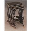 Image 1 : SET OF 4 ENGLISH NESTED LACQUERED TABLES, 19th ce