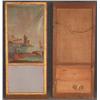 Image 1 : FRENCH TRUMEAU MIRROR with painted coastal scene 
