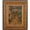 Image 1 : AUGUSTO CORELLI 22"x15 1/2" oil on canvas Returni