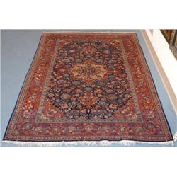 PERSIAN KASHAN CARPET 51"X77" with silk highlight