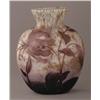Image 1 : DAUM CAMEO GLASS VASE 12 1/2" high, drilled for l