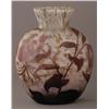 Image 3 : DAUM CAMEO GLASS VASE 12 1/2" high, drilled for l