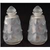 Image 1 : PAIR OF LALIQUE BOTTLES with applied beaded swags