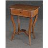 Image 1 : BIEDERMEIER BIRCH SIDE TABLE with cross stretcher