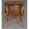 Image 2 : BIEDERMEIER BIRCH SIDE TABLE with cross stretcher