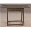 Image 1 : GREEN PAINTED TAVERN TABLE with bread board ends 