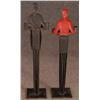 Image 2 : PAIR OF FIGURAL ART DECO ASH STANDS, black butler