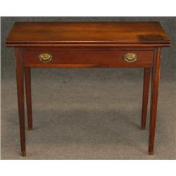 COUNTRY CHIPPENDALE CHERRYWOOD CARD TABLE with dr