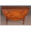 Image 1 : QUEEN ANNE MAPLE DROP LEAF TABLE, refinished, 44"