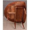 Image 2 : QUEEN ANNE MAPLE DROP LEAF TABLE, refinished, 44"