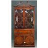 Image 1 : REGENCY STYLE MAHOGANY BREAKFRONT with inlaid doo