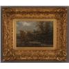 Image 1 : LAWRENCE C. EARLE 8"x11 1/2" oil on canvas under glass,