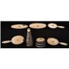 Image 1 : CARTIER 7 PIECE DRESSER SET sterling with ivory a