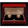 Image 1 : PAIR OF CARTIER DIAMOND EARRINGS, each approximat