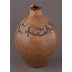 OVOID STONEWARE JUG signed "C. Crolius, New York"