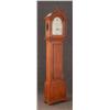 Image 1 : CHERRYWOOD TALL CLOCK with fretwork crest and bra