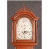 Image 2 : CHERRYWOOD TALL CLOCK with fretwork crest and bra
