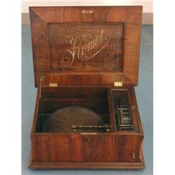 KOMET DISK MUSIC BOX with ten 13" disks Leipzig,