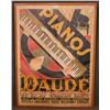 Image 1 : PIANO DAUDE POSTER 62"x46 1/2" mounted on linen t