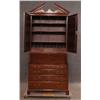 Image 4 : GEORGE III MAHOGANY SECRETARY with bookcase top 3