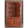 Image 1 : COUNTRY PINE CORNER CUPBOARD with open top, 19th 