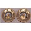 Image 1 : PAIR OF GERMAN BISQUE RELIEF ROUNDEL PLAQUES, 14"