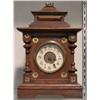 Image 1 : GERMAN ALARM MANTLE CLOCK with music box chime 12