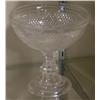 Image 1 : SANDWICH GLASS COMPOTE 7 1/2" diameter 19th centu