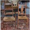 Image 1 : PAINTED LADDER BACK ARMCHAIR together with a stai