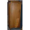 Image 1 : NARROW PINE CORNER CUPBOARD 19th century