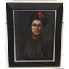 Image 1 : AMERICAN SCHOOL 24"x18" oil on canvas portrait of