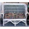 Image 1 : BAR HARBOR WICKER SETTEE 48" long, with old overp
