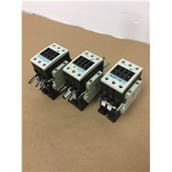 Lot of 3 Siemens Contactors *See Pics for Part Numbers*