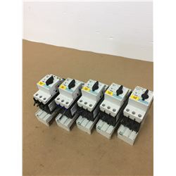 Lot of 5 Siemens Motor Starters *See Pics for Part Numbers*