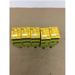 Lot of 5 Pilz PNOZ X8P Safety Relays