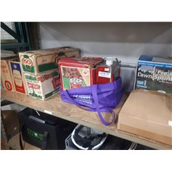 SHELF LOT OF MISC.