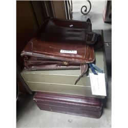 THREE VINTAGE BRIEFCASES
