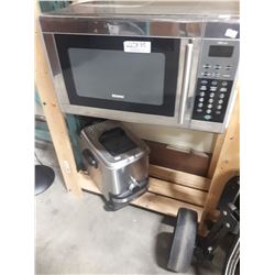 STAINLESS MICROWAVE & DEEP FRYER