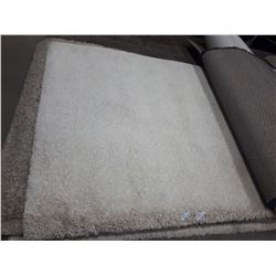 PAIR OF WHITE SHAG CARPET