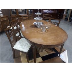 DUNCAN PHYFE DINNING ROOM TABLE AND 6 CHAIRS