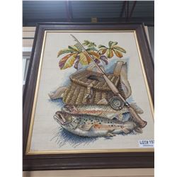 NEDDLEPOINT FISHING PICTURE