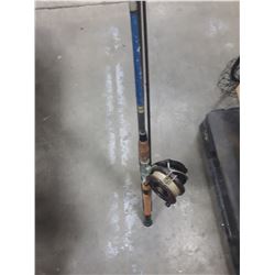 TWO FISHING RODS WITH MULTI-PURPOSE REELS