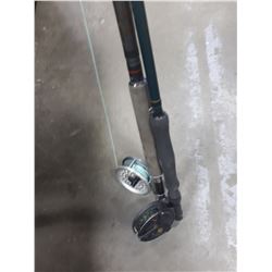 TWO FISHING RODS WITH REELS