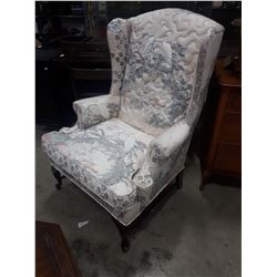 UPHOLSTERED WING CHAIR
