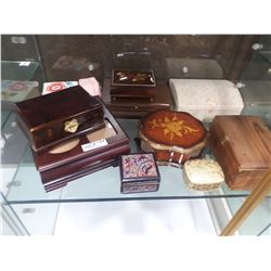 LARGE COLLECTION JEWELRY BOXES