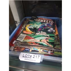 TRAY OF COMICS INCLUDING SOLO AVENGERS