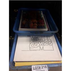 TRAY OF GEN 13 COMICS AND TWO HARDCOVER BOOKS